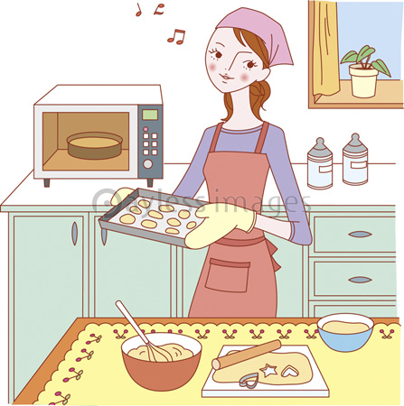 お料理している女の子 商用利用可能な写真素材 イラスト素材ならストックフォトの定額制ペイレスイメージズ