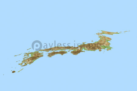 日本列島の地図