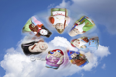 空飛ぶ七福神 - 商用利用可能な写真素材・イラスト素材ならストック