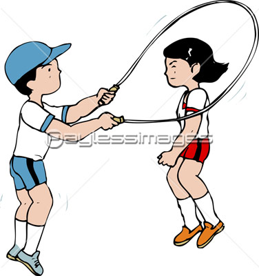 縄跳びの写真 イラスト素材 写真素材 ストックフォトの定額制ペイレスイメージズ