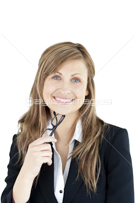 Portrait of a confident businesswoman smiling at the camera