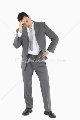 Businessman disappointed