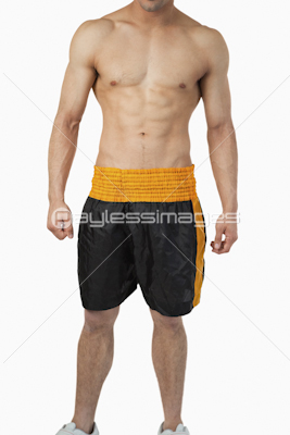 Sporty male body