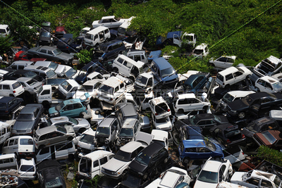 廃車 商用利用可能な写真素材 イラスト素材ならストックフォトの定額制ペイレスイメージズ