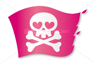 ハートの海賊旗 商用利用可能な写真素材 イラスト素材ならストックフォトの定額制ペイレスイメージズ