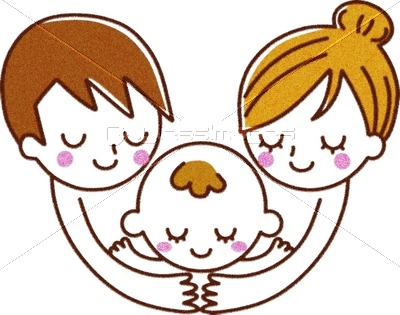 家族 親子 イラスト ストックフォトの定額制ペイレスイメージズ