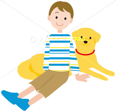 犬と男の子