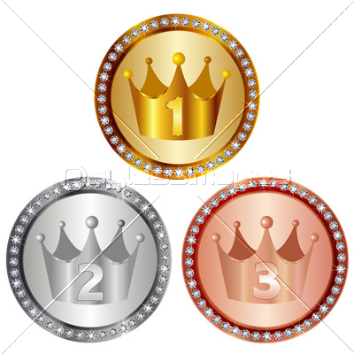 王冠 クラウン ローリエ ダイヤモンド メダル 商用利用可能な写真素材 イラスト素材ならストックフォトの定額制ペイレスイメージズ