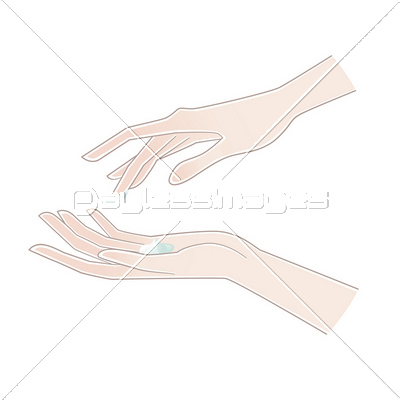 女性の手 腕 ビューティー ハンドケア イラスト ストックフォトの定額制ペイレスイメージズ