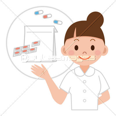 看護師 薬袋 商用利用可能な写真素材 イラスト素材ならストックフォトの定額制ペイレスイメージズ
