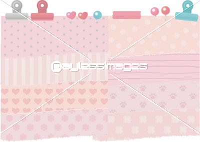 模様入りの紙の切れ端とクリップ ストックフォトの定額制ペイレスイメージズ