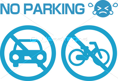 駐車 駐輪禁止のマークの写真 イラスト素材 Xf ペイレスイメージズ
