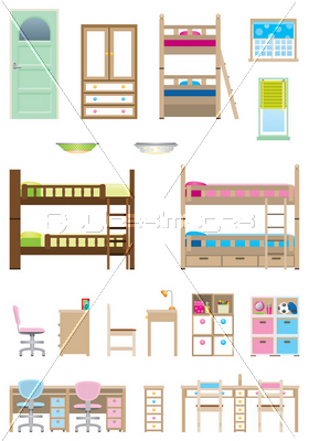 子供達の部屋 / 家具