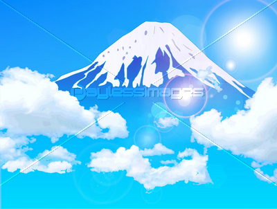 富士山　空　背景