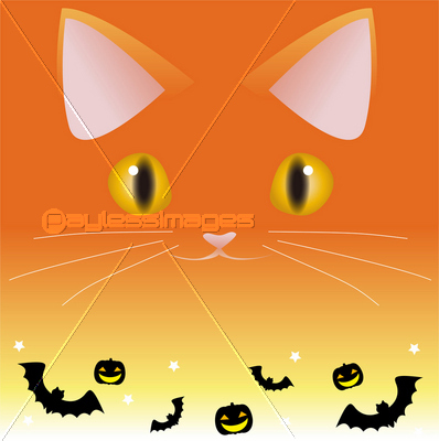 ハロウィン 猫 かわいい イラスト 商用利用可能な写真素材 イラスト素材ならストックフォトの定額制ペイレスイメージズ