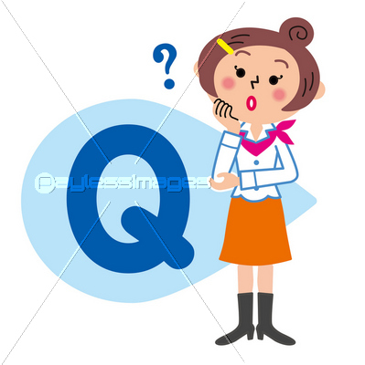 Q A 質問する女性 商用利用可能な写真素材 イラスト素材ならストックフォトの定額制ペイレスイメージズ