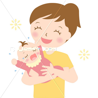 赤ちゃん 母子 お母さん 抱っこ 泣く ストックフォトの定額制ペイレスイメージズ