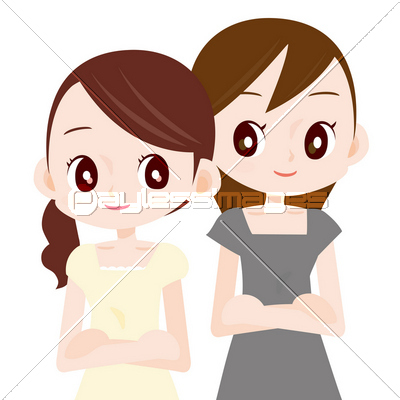 美人女性二人 ライバル 商用利用可能な写真素材 イラスト素材ならストックフォトの定額制ペイレスイメージズ