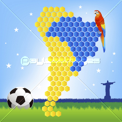 ブラジル サッカー 背景 ストックフォトの定額制ペイレスイメージズ