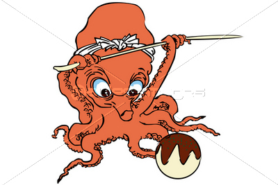 歌川国芳 流行蛸のあそびのイメージイラスト ストックフォトの定額制