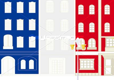 町並みのイラスト フランス 商用利用可能な写真素材 イラスト素材ならストックフォトの定額制ペイレスイメージズ