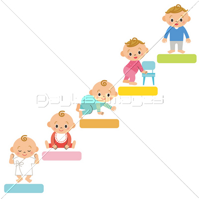 赤ちゃんの成長階段 商用利用可能な写真素材 イラスト素材ならストックフォトの定額制ペイレスイメージズ