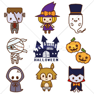 ハロウィン キャラクター 商用利用可能な写真素材 イラスト素材ならストックフォトの定額制ペイレスイメージズ
