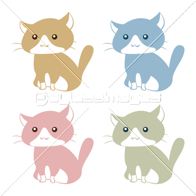 猫 ネコ キャラクター 商用利用可能な写真素材 イラスト素材ならストックフォトの定額制ペイレスイメージズ