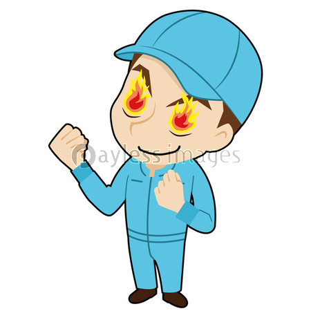 燃える帽子の作業者 商用利用可能な写真素材 イラスト素材ならストックフォトの定額制ペイレスイメージズ