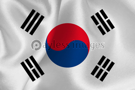 韓国 国旗 旗 商用利用可能な写真素材 イラスト素材ならストックフォトの定額制ペイレスイメージズ
