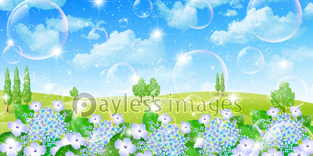 あじさい 梅雨 背景 商用利用可能な写真素材 イラスト素材ならストックフォトの定額制ペイレスイメージズ