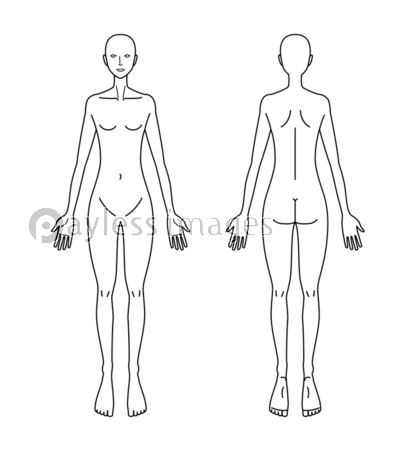 トップ100 人体図 女性 イラスト 無料 かわいいディズニー画像
