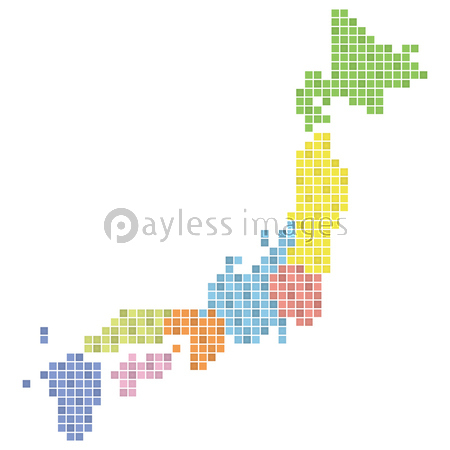 日本ドット地図 黒 商用利用可能な写真素材 イラスト素材ならストックフォトの定額制ペイレスイメージズ