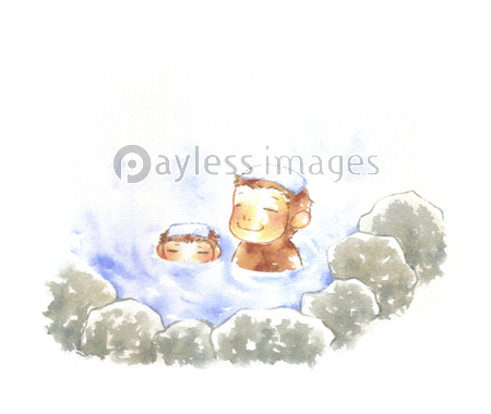 最も検索された 温泉 猿 イラスト 最高の写真の壁紙のコレクション