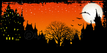 ハロウィン 夜空 背景 - 商用利用可能な写真素材・イラスト素材なら
