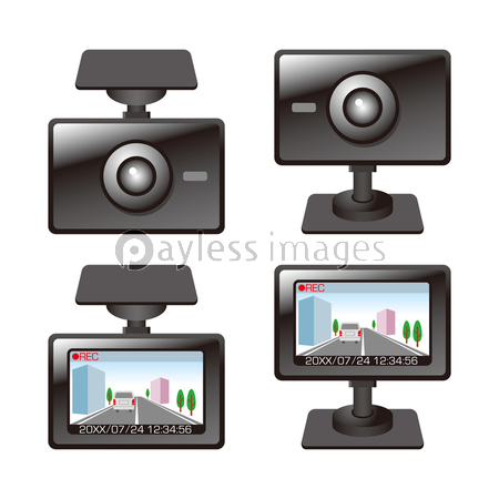 記録中のドライブレコーダー 商用利用可能な写真素材 イラスト素材ならストックフォトの定額制ペイレスイメージズ