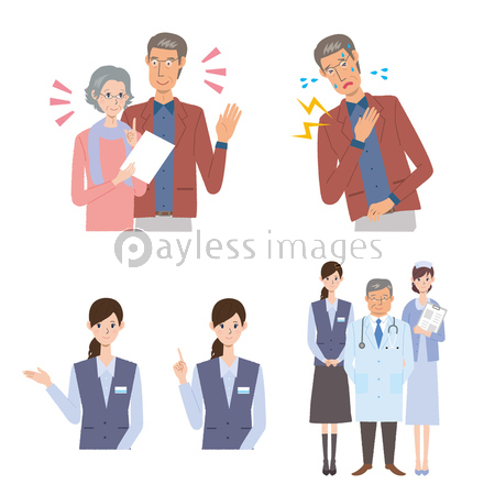 高齢者 イラスト 病気 商用利用可能な写真素材 イラスト素材ならストックフォトの定額制ペイレスイメージズ