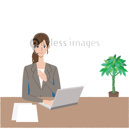 コールセンター イラスト 商用利用可能な写真素材 イラスト素材ならストックフォトの定額制ペイレスイメージズ