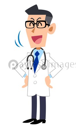 笑顔で頷く医者 商用利用可能な写真素材 イラスト素材ならストックフォトの定額制ペイレスイメージズ