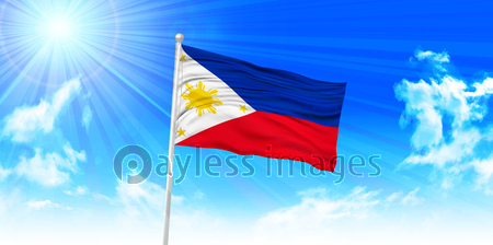 フィリピン 国旗 空 背景 商用利用可能な写真素材 イラスト素材ならストックフォトの定額制ペイレスイメージズ