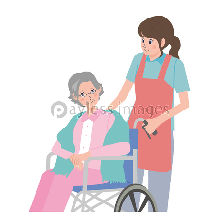 車椅子 介護 イラスト 商用利用可能な写真素材 イラスト素材ならストックフォトの定額制ペイレスイメージズ