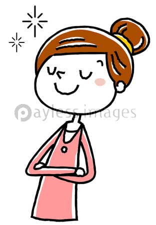 イラスト素材 若い女性 大笑い 商用利用可能な写真素材 イラスト素材ならストックフォトの定額制ペイレスイメージズ