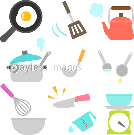 調理道具のアイコンセット 商用利用可能な写真素材 イラスト素材ならストックフォトの定額制ペイレスイメージズ