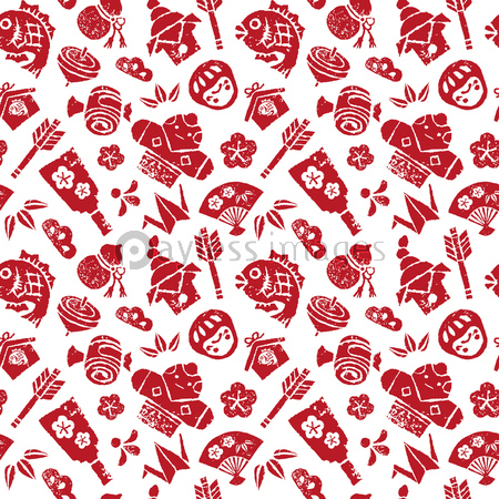 年賀そ材の正月模様 商用利用可能な写真素材 イラスト素材ならストックフォトの定額制ペイレスイメージズ