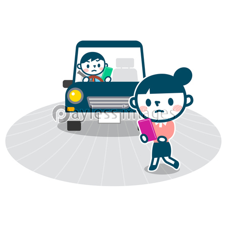 交通事故 歩きスマホ 商用利用可能な写真素材 イラスト素材ならストックフォトの定額制ペイレスイメージズ