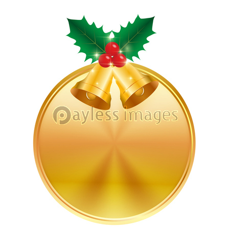 クリスマス ヒイラギ メダル アイコン ストックフォトの定額制ペイレスイメージズ