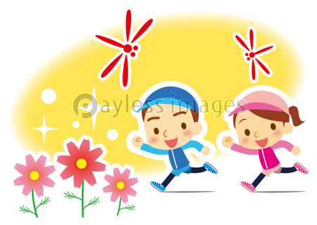 スポーツの秋 仲良くジョギング カップル 商用利用可能な写真素材 イラスト素材ならストックフォトの定額制ペイレスイメージズ