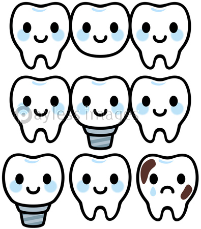 歯の治療の可愛いキャラクター 商用利用可能な写真素材 イラスト素材ならストックフォトの定額制ペイレスイメージズ