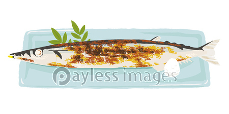 秋刀魚 塩焼き 商用利用可能な写真素材 イラスト素材ならストックフォトの定額制ペイレスイメージズ
