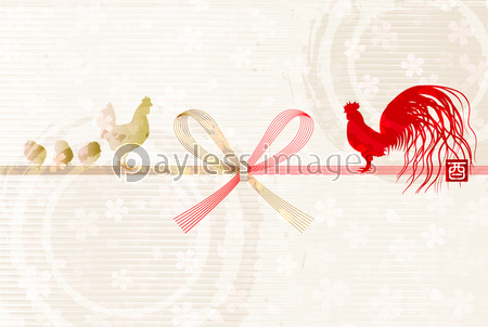 酉 鶏 年賀状 背景 ストックフォトの定額制ペイレスイメージズ